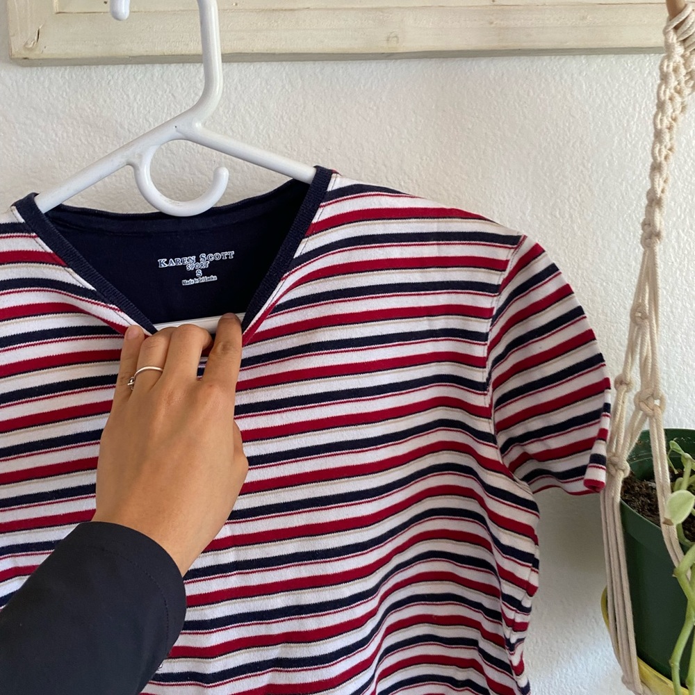 A vintage striped tee
